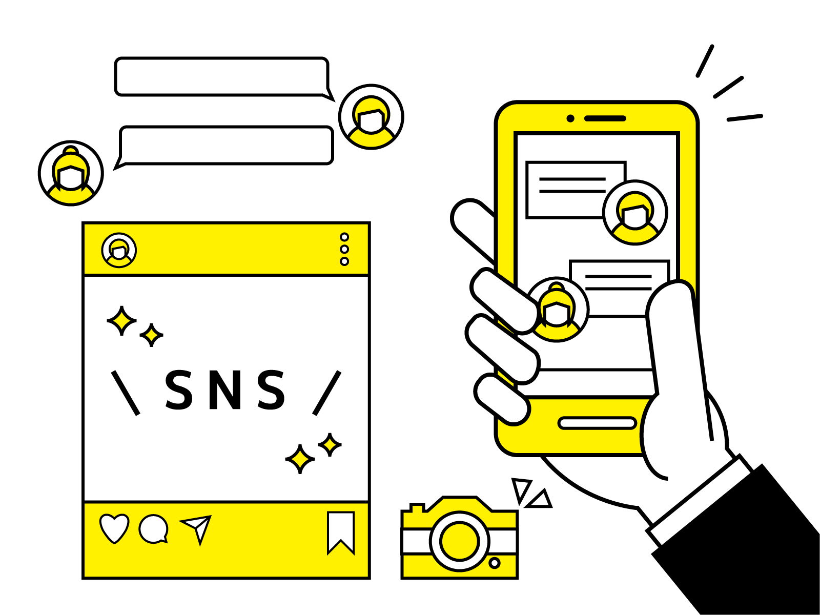 SNSシステムイメージ画像